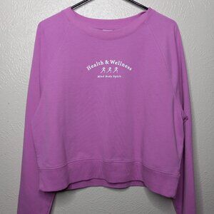 Mind Body Spirit Activewear Top with Thumbholes Size M